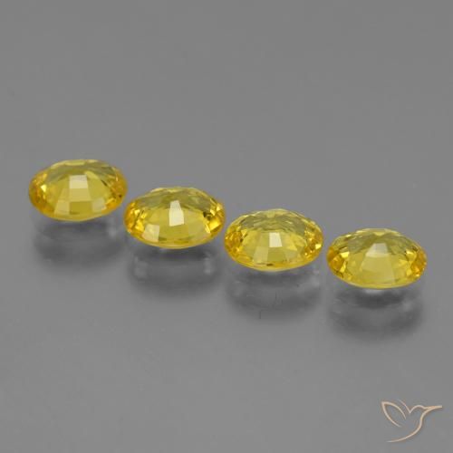 2.94 ct natürliche Mittelgelb Saphir-Edelsteine, Oval, VVS-VS