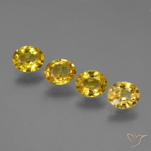 2.62 ct natürliche Gelblich Gold Saphir-Edelsteine, Oval, VVS-VS