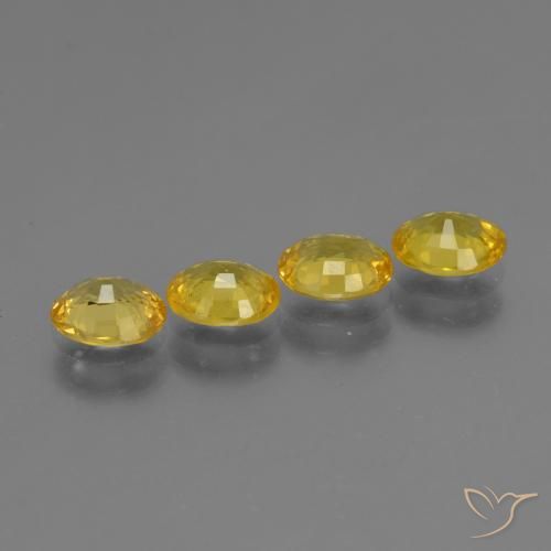 2.62 ct natürliche Gelblich Gold Saphir-Edelsteine, Oval, VVS-VS