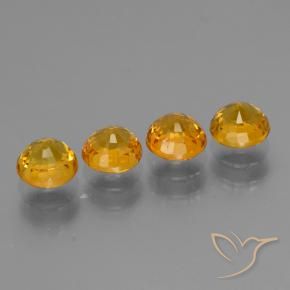 2.80 ct natürliche Golden Saphir-Edelsteine, Runden, VVS-VS