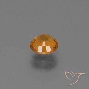 9,17 ctw natürlicher Mitteldunkles Orange Saphir, Runden, VS-SI
