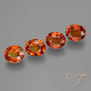 3.03 ct natürliche Feuerorange Saphir-Edelsteine, Oval, VS