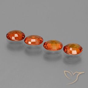 3.03 ct natürliche Feuerorange Saphir-Edelsteine, Oval, VS