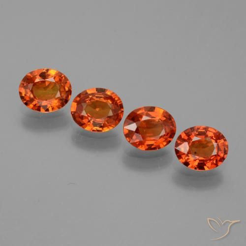 2.80ctw Natürlicher Feuerorange Saphir, Oval, VS