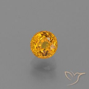 9,17 ctw natürlicher Tiefes Orange-Gold Saphir, Runden, VS