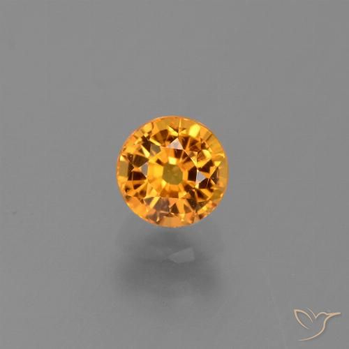0.84ct Natürlicher Golden Saphir, Runden, VS, Photo A
