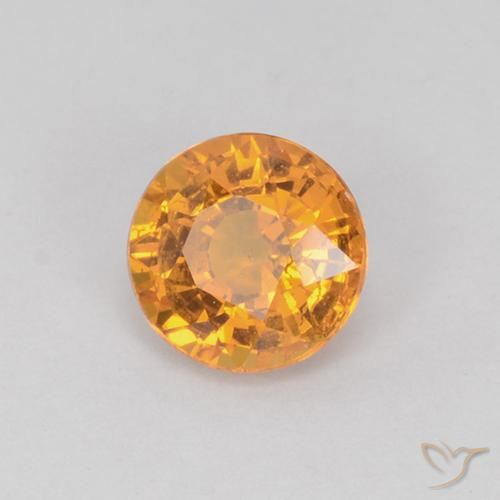 9,17 ctw natürlicher Orange-Gold Saphir, Runden, VS