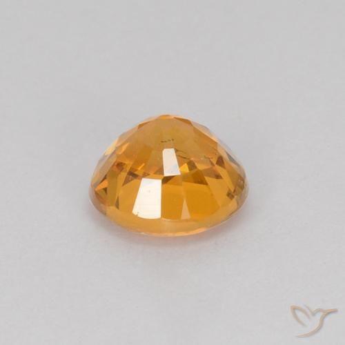 9,17 ctw natürlicher Orange-Gold Saphir, Runden, VS