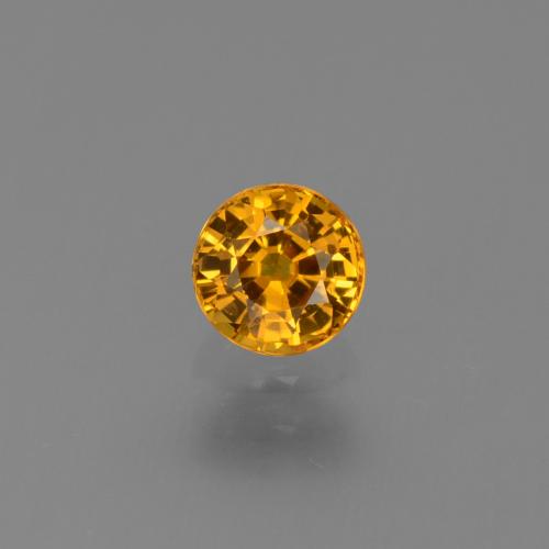 0.68ct Natürlicher Mittelorange Saphir, Runden, VS