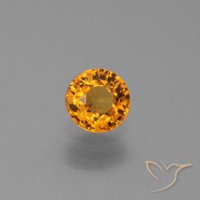 9,17 ctw natürlicher Tiefes Orange-Gold Saphir, Runden, VS