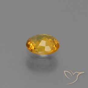 9,17 ctw natürlicher Dunkelorange-Gold Saphir, Oval, VS