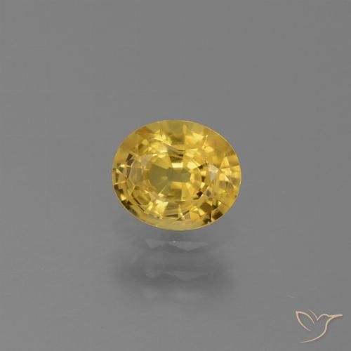 0.76ct Natürlicher Golden Saphir, Oval, VS