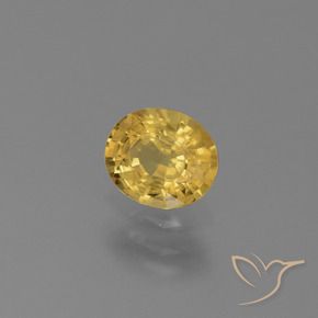 9,17 ctw natürlicher Golden Saphir, Oval, VS