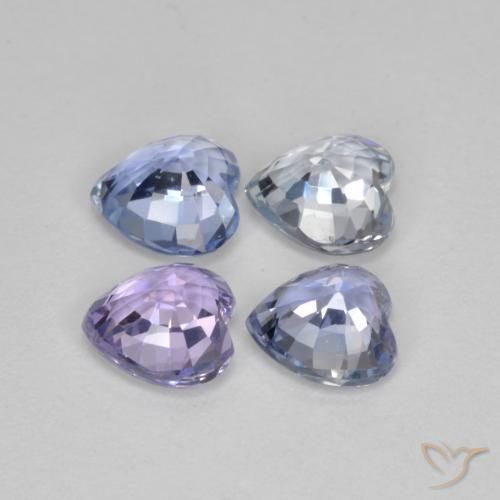 3.13 ct natürliche Mehrfarbig Saphir-Edelsteine, Herz, VVS-VS