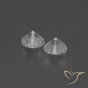 0.75 ct natürliche Weiß Saphir-Edelsteine, Runden, VS