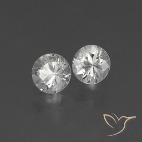 0.77 ct natürliche Klares Weiß Saphir-Edelsteine, Runden, VS