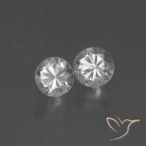 0.78 ct natürliche Klares Weiß Saphir-Edelsteine, Runden, VS