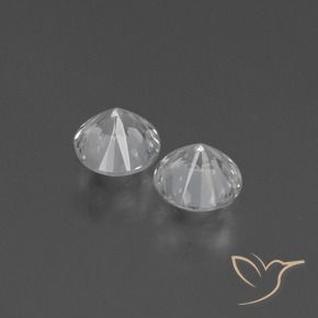 0.78 ct natürliche Klares Weiß Saphir-Edelsteine, Runden, VS