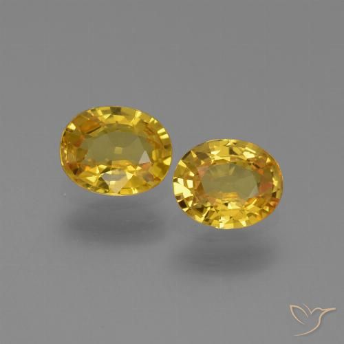 1.31ctw Natürlicher Golden Saphir, Oval, VS