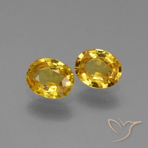 1.31 ct natürliche Golden Saphir-Edelsteine, Oval, VS