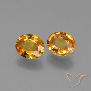 1.26 ct natürliche Mittel Orange-Gold Saphir-Edelsteine, Oval, VVS-VS