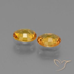 1.26 ct natürliche Mittel Orange-Gold Saphir-Edelsteine, Oval, VVS-VS