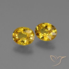 1.29 ct natürliche Golden Saphir-Edelsteine, Oval, VS