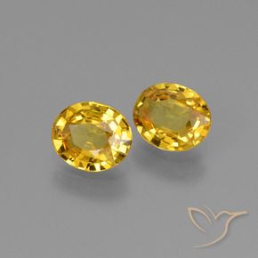 1.23 ct natürliche Golden Saphir-Edelsteine, Oval, VS