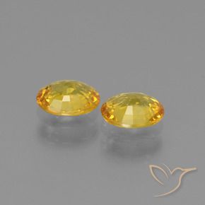 1.23 ct natürliche Golden Saphir-Edelsteine, Oval, VS