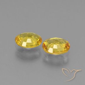 1.30 ct natürliche Helles Honiggelb Saphir-Edelsteine, Oval, VVS-VS
