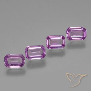 2.41 ct natürliche Mittelviolett Saphir-Edelsteine, Oktagonschliff, VVS-VS