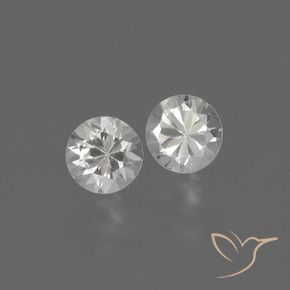 0.77 ct natürliche Weiß Saphir-Edelsteine, Runden, VVS-VS