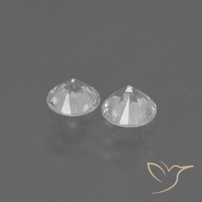 0.77 ct natürliche Weiß Saphir-Edelsteine, Runden, VVS-VS