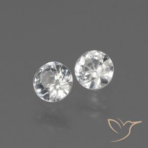 0.79 ct natürliche Weiß Saphir-Edelsteine, Runden, VS