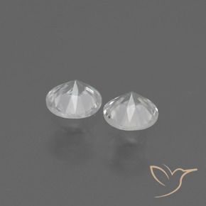 0.79 ct natürliche Weiß Saphir-Edelsteine, Runden, VS