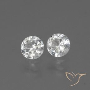 0.73 ct natürliche Weiß Saphir-Edelsteine, Runden, VS