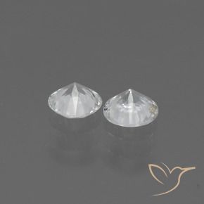0.73 ct natürliche Weiß Saphir-Edelsteine, Runden, VS