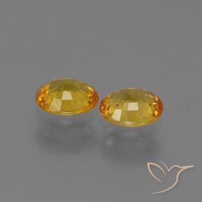 1.38 ct natürliche Tiefes Gold Saphir-Edelsteine, Oval, VS
