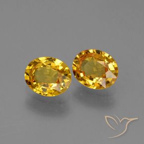 1.43 ct natürliche Tiefes Goldorange Saphir-Edelsteine, Oval, VVS-VS