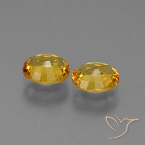 1.43 ct natürliche Tiefes Goldorange Saphir-Edelsteine, Oval, VVS-VS
