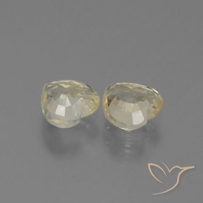 1.47 ct natürliche Hell Gold Saphir-Edelsteine, Herz, VVS-VS