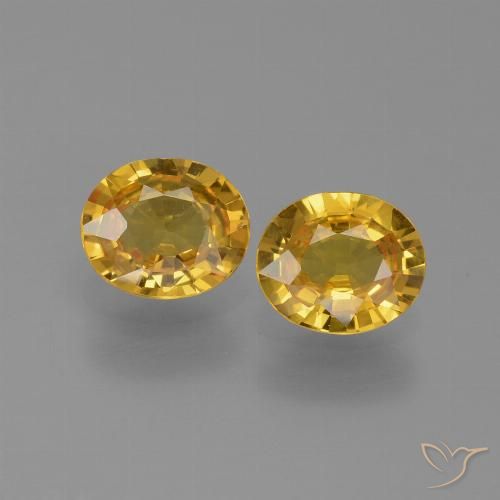 1.44ctw Natürlicher Golden Saphir, Oval, VVS-VS