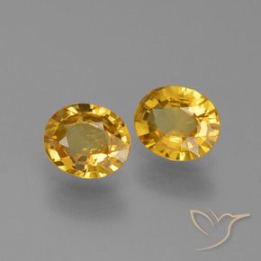 1.44 ct natürliche Golden Saphir-Edelsteine, Oval, VVS-VS