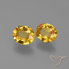 1.30 ct natürliche Golden Saphir-Edelsteine, Oval, VVS