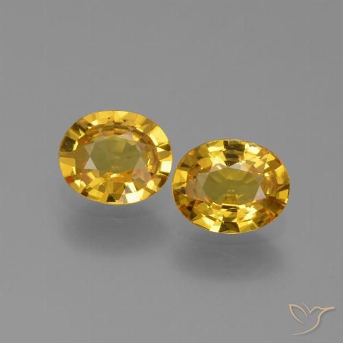 1.36ctw Natürlicher Golden Saphir, Oval, VVS-VS
