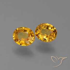 1.30 ct natürliche Dunkelgolden Saphir-Edelsteine, Oval, VS