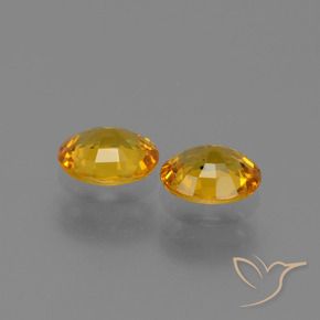 1.30 ct natürliche Dunkelgolden Saphir-Edelsteine, Oval, VS