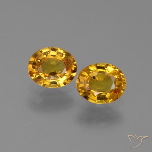 1.49ctw Natürlicher Dunkelgolden Saphir, Oval, VS