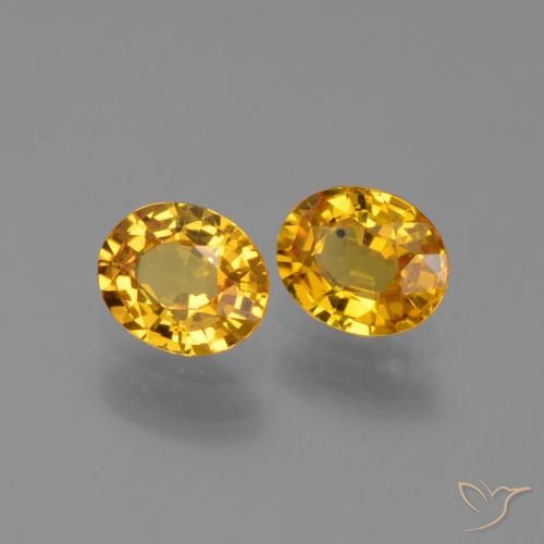 1.49 ct natürliche Dunkelgolden Saphir-Edelsteine, Oval, VS