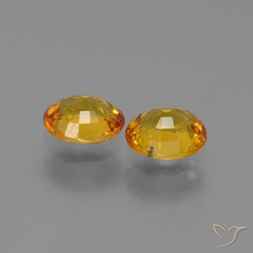 1.49 ct natürliche Dunkelgolden Saphir-Edelsteine, Oval, VS